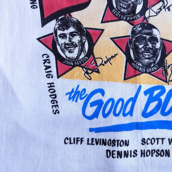 Rare vintage 1991 Chicago Bulls World Champions bootleg Good Boys tee - Picture 11 of 12